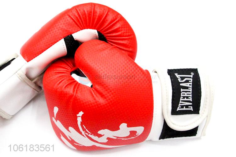Yiwu factory custom logo pu leather children boxing gloves