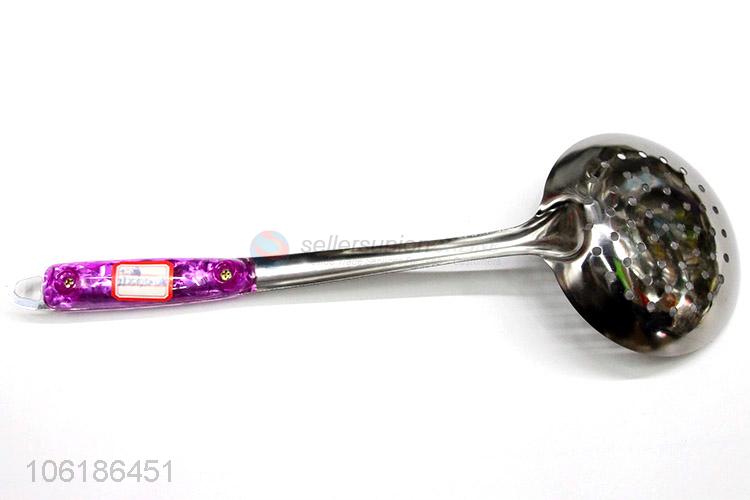 Wholesale popular cooking utensils stainless steel slotted ladle