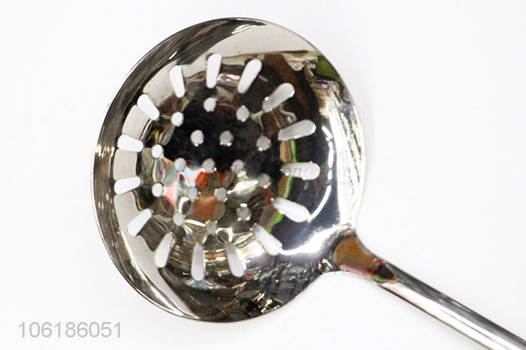 Latest style cooking utensils stainless steel slotted ladle
