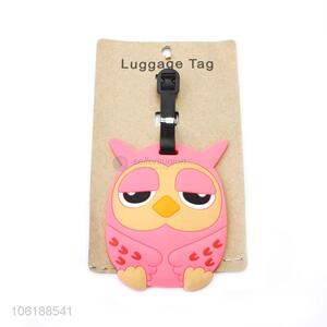 China Wholesale Cute Owl Design Luggage Tag for Travel Airplane Bag Luggage