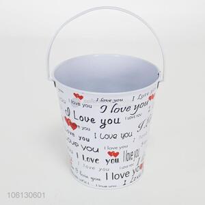 Popular Promotional Iron Barrel Flowerpot