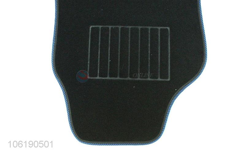 4PC六竖条皮质护板汽车脚垫(PVC底）