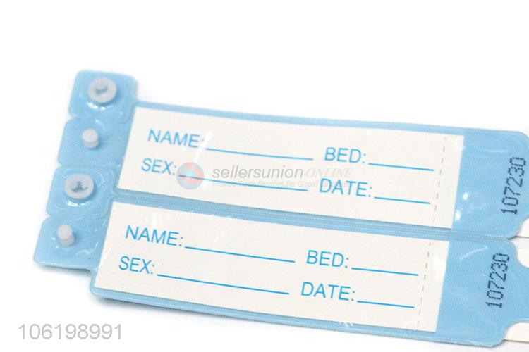 Hospital Plastic Wristband Name Tag