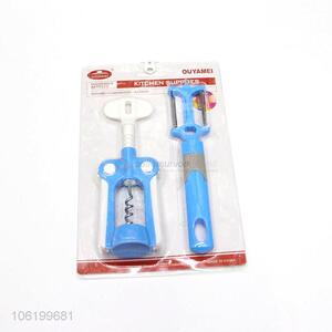 Factory Supply Plastic Multi Function Wine Bottle Opener And Planer Knife Kitchen Tool Set