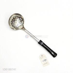 New Plastic Handle Stainless Steel Leakage Ladle Round Hole Skimmer