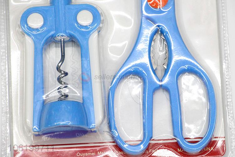 Factory Sell Wine Bottle Opener And Scissors Kitchen Tool Set