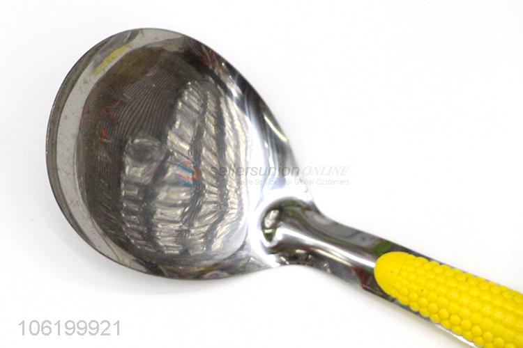 Hot Sale Stainless Steel Meal Spoon With Plastic Handle