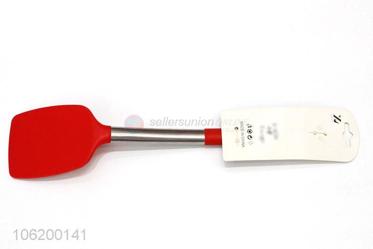 Factory Price Kitchen Utensil Stainless Iron Handle Silicone Turner