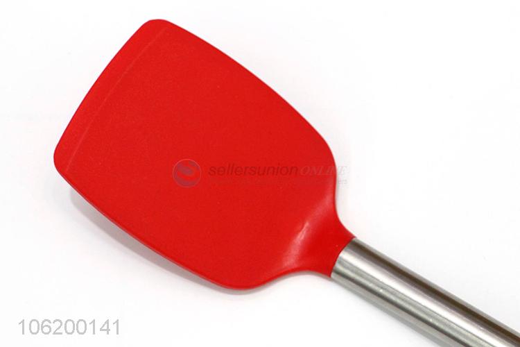 Factory Price Kitchen Utensil Stainless Iron Handle Silicone Turner