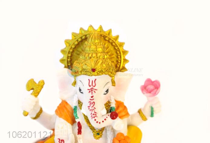 New Product Handmade Hand Painted Indian Home Decorative Gift Item Resin Idol Of Ganesha