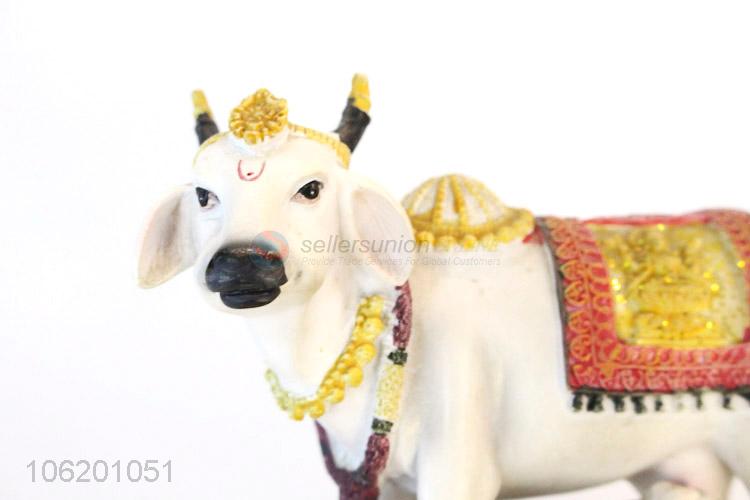 Wholesale Cow Statues Resin Handicrafts Indian God For Diwali