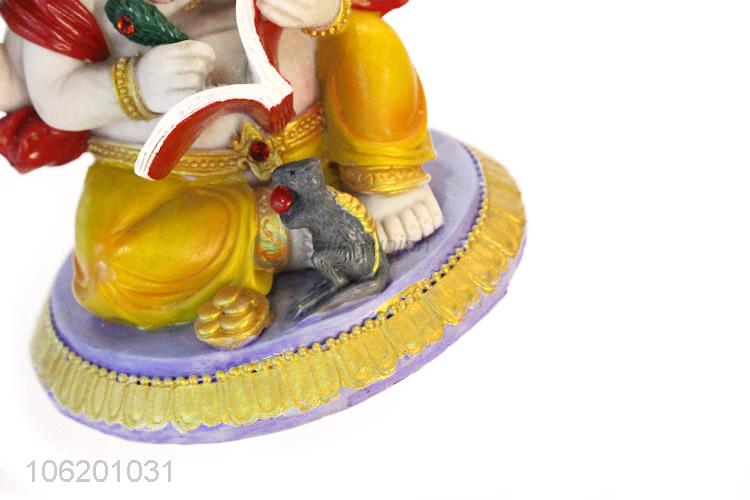 Wholesale Good Handmade Antique Home Decor Item Resin Idol Of Lord Ganesha