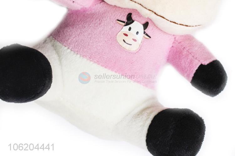 Oem factory custom plush toy soft stuffed cow