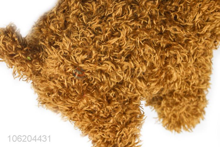 Factory price brown toy poodle stuffed dog toy