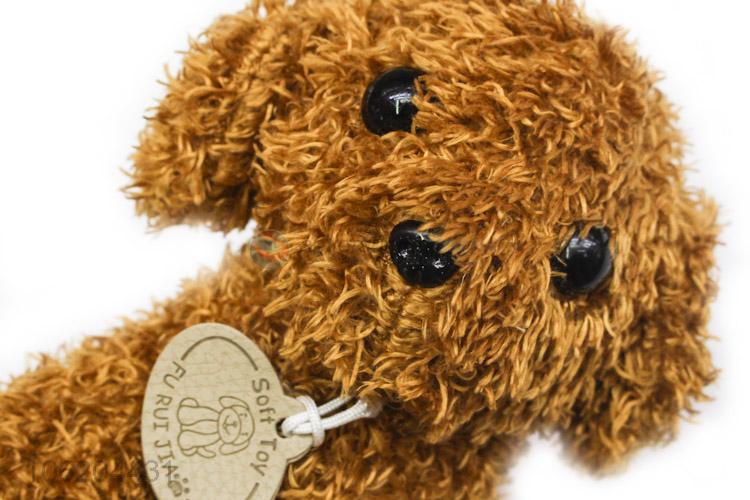 Factory price brown toy poodle stuffed dog toy
