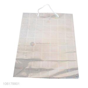 Newly design check patterns laser paper gift bag
