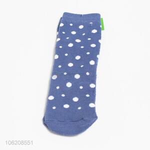 Hot sale chic dot polyester socks for women
