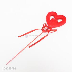 Lovely heart shaped decoration on stick heart decorative stake