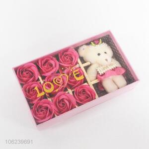 Wholesale Cute Bear Decorative Rose Valentine's Day Gift