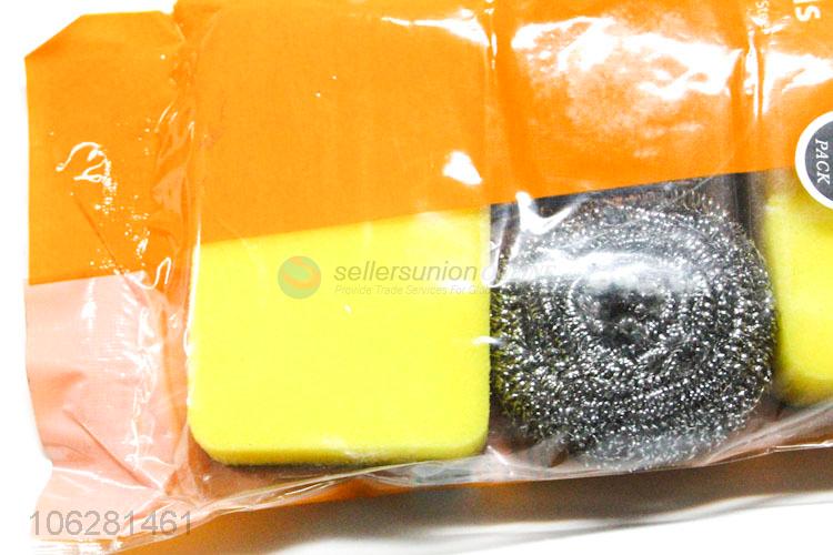 Lowest Price Steel Wire Cleaning Ball And Sponge For Kitchen Use