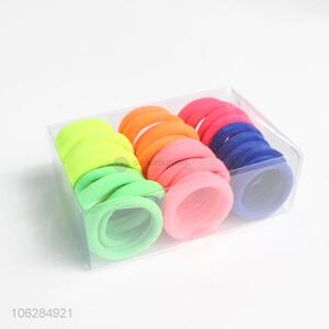 Professional supply 3opcs candy-colored women cotton hair rings