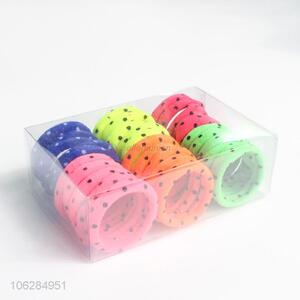 New products 30pcs multicolor dots printing hair ropes