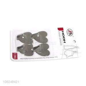 Wholesale 4pcs heart shape iron sticky hooks