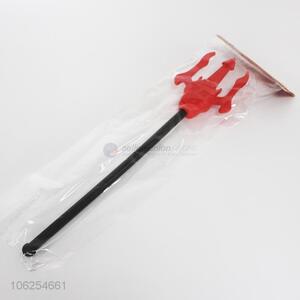 Custom Plastic Halloween Props Toy Trident With Skull