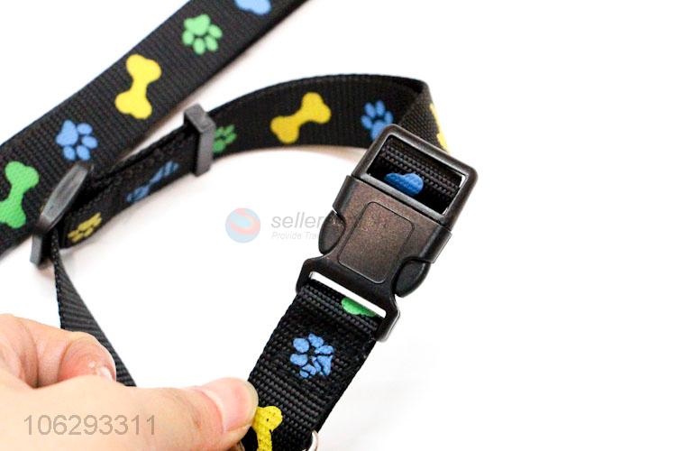 Cute Printing Pet Collars With Leashes Set