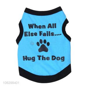 Good Quality Cotton Vest With Paw Pattern For Pet