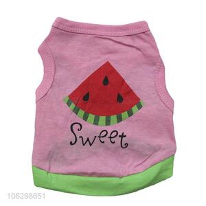 Custom Watermelon Pattern Cotton Pet Vest