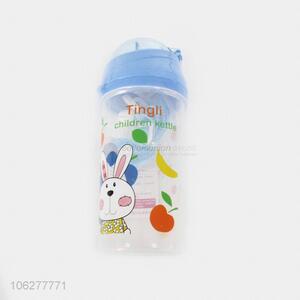 Fashionable Eco-friendly 500ML Plastic Water Bottle with Straw