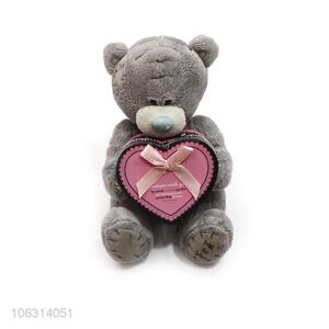 Fashion Style Bear Plush Toy with Gift Box for Birthday Gift