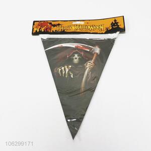 Hot sale Halloween decor death printing triangle flag pennant