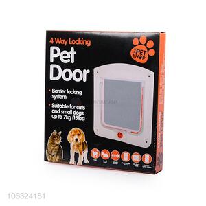 Factory Sales 4 Way Locking Pet Safety Door Cat Dog Door