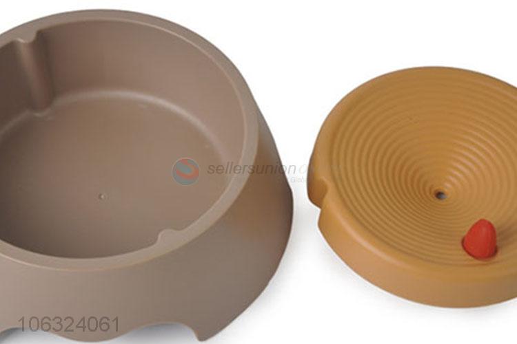 Cute Plastic Pet Food Bowl Dog Water Drinking Bowl