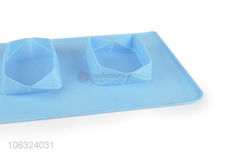 New Arrival Food Grade Portable Pet Silicone Bowl Plate Dog Feeder Collapsible Double Bowl Dog Travelling Bowl