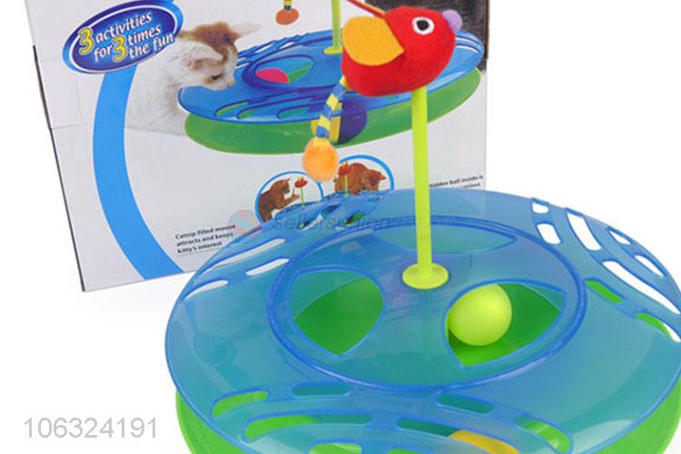 Cheap Colorful Pet Ball Toy Mouse Turntable Puzzle Playboard Toy