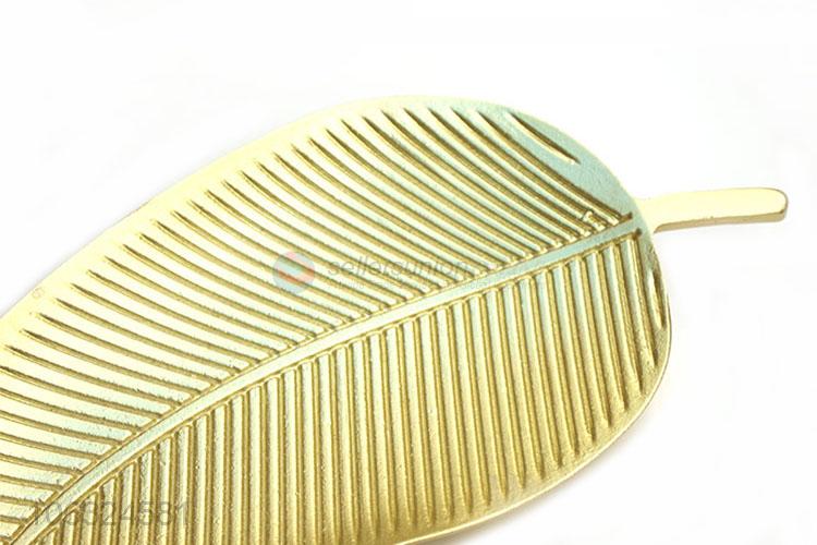 Factory Price Home Decor Metal Leaf Shape Tray