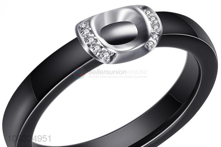 Popular Black Wedding Couple Ceramic Finger Ring For Men Women