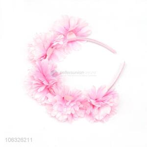 High Quality Pink Flower Hair Accessory Girls Hair Clasp