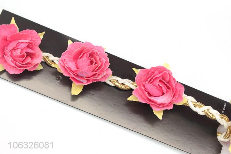 Most Fashion Girls Headbands With Flower Hair Accessory