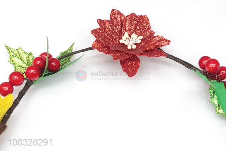 New Beautiful Flower Hair Wreath Headband For Girls