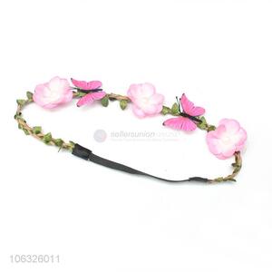 Factory Sell Hair Accessories Flower Headband For Girls