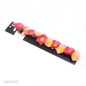 Wholesale Cheap Elastic Artificial Flower Handmade Headband