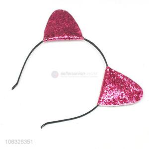 Simple Design Hair Accessories Cat Ear Hairband For Girls