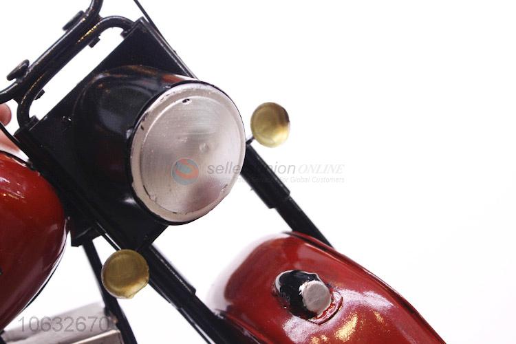 Hot Style Metal Craft Cute Mini Motorcycle Model For Home Decoration