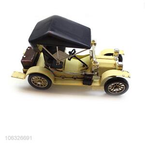 Lowest Price Metal Craft Yellow Vintage <em>Car</em> For <em>Decoration</em>