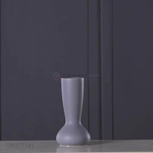 Unique Design Modern Home Decoration Gray Matt Glaze Ceramic Vase