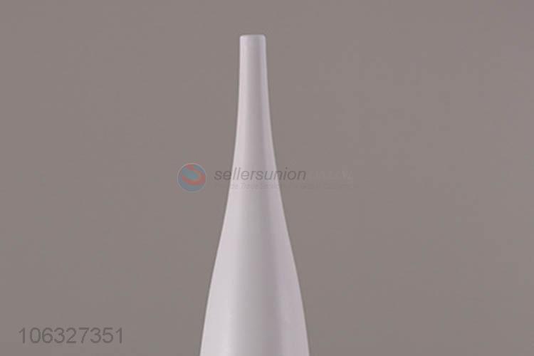Factory Sell White Color Matte Ceramic Porcelain Home Decor Flower Vase